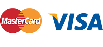 We accept Visa and Mastercard